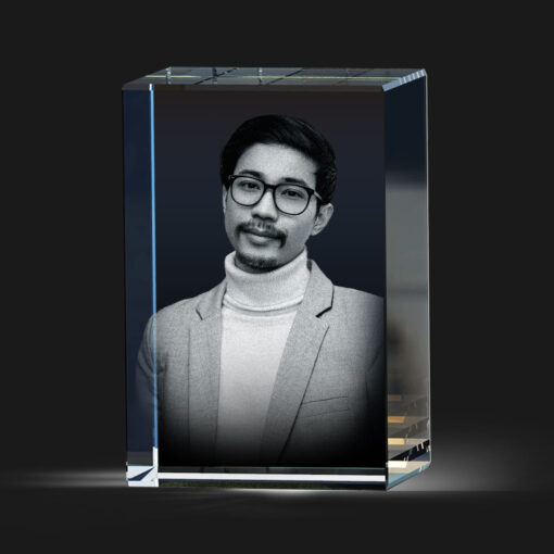 Personalised Gift for Boyfriend Birthday | 3D Crystal with Photo Online